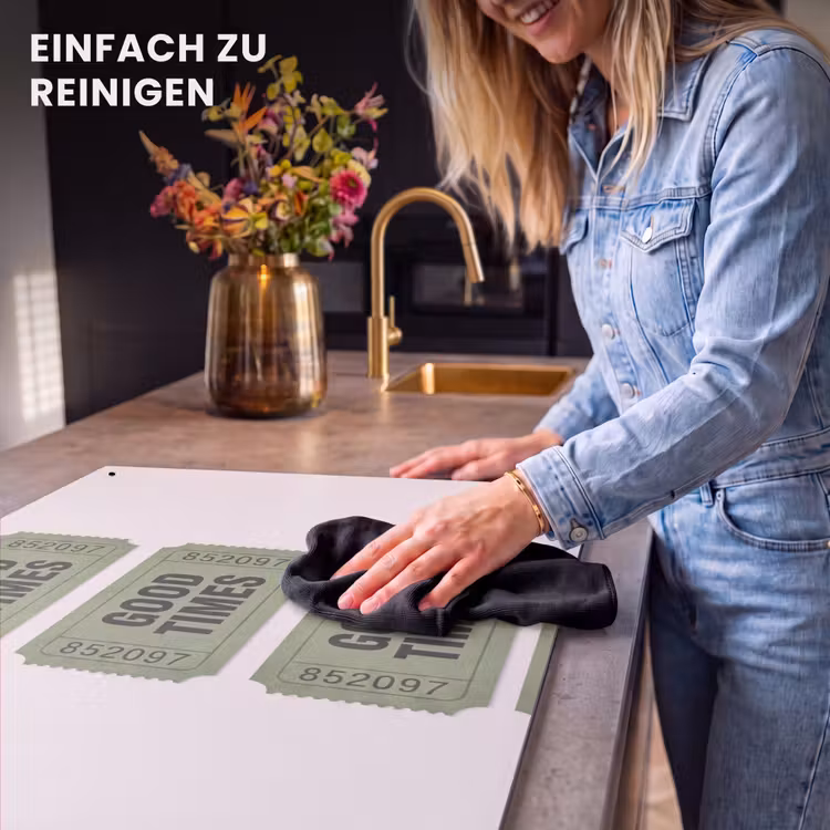 Kaartje - Vintage - Groen - Evenement - Collectie Inductie beschemer met haakjes klein -ky-schoon-de