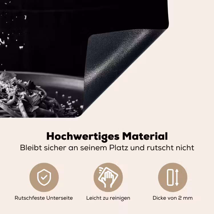 Kaas - Pasta - Rasp Inductie beschemer met haakjes klein -ky-onderkant-de