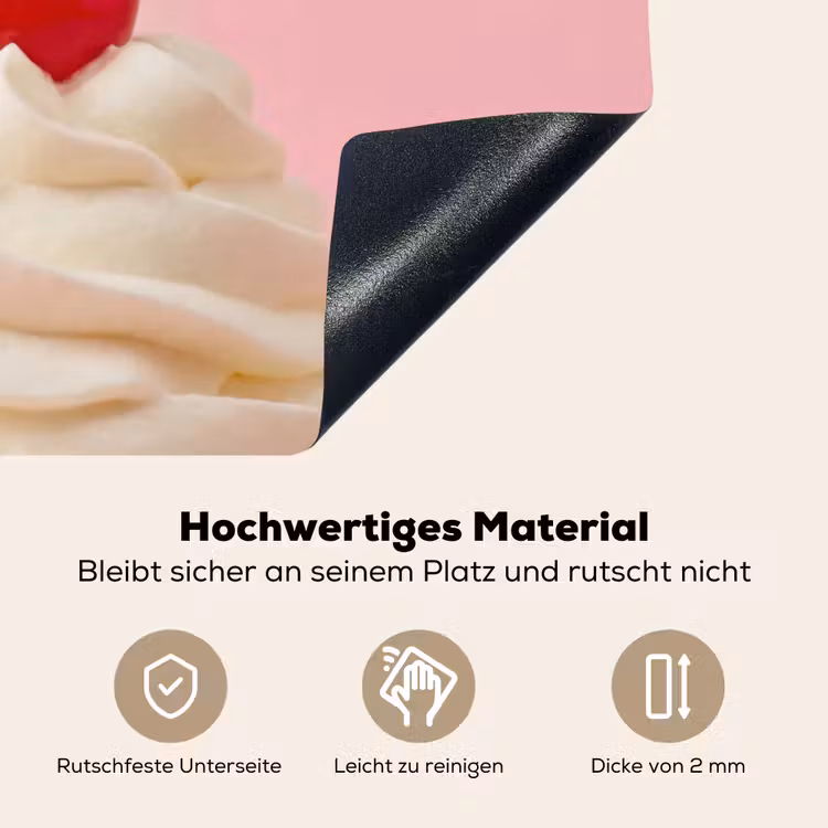 Kers - Slagroom - Roze Inductie beschemer met haakjes klein -ky-onderkant-de