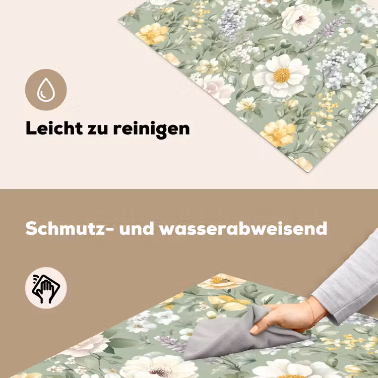 Klassiek - Bloemenpatroon - Kleurrijk Inductie beschemer met haakjes klein 777 -ky-schoon-de