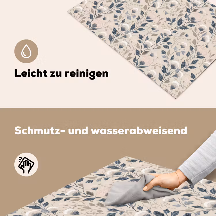 Klassiek - Botanisch - Kleurrijk Inductie beschemer met haakjes klein 777 -ky-schoon-de