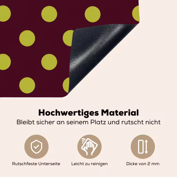 Klassiek - Stippen - Groen Inductie beschemer met haakjes klein 777 -ky-onderkant-de
