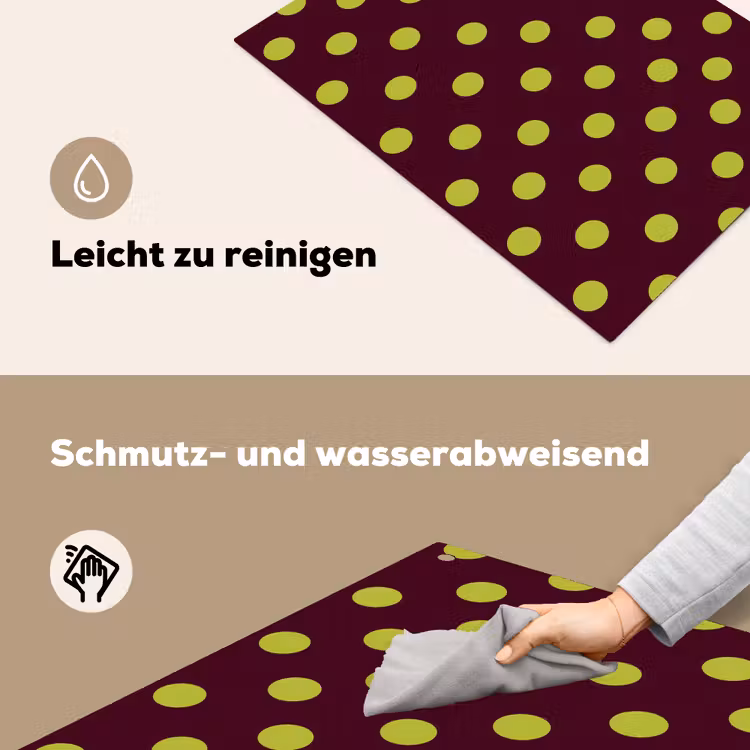 Klassiek - Stippen - Groen Inductie beschemer met haakjes klein 777 -ky-schoon-de