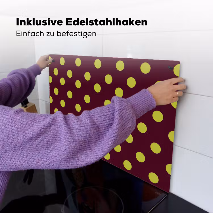 Klassiek - Stippen - Groen Inductie beschemer met haakjes klein 777 -ky-ophangen-de