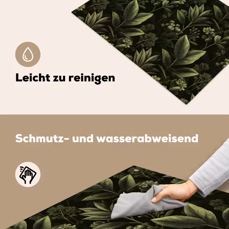 Klassiek - Donker - Botanisch - Planten Inductie beschemer met haakjes klein 777 -ky-schoon-de