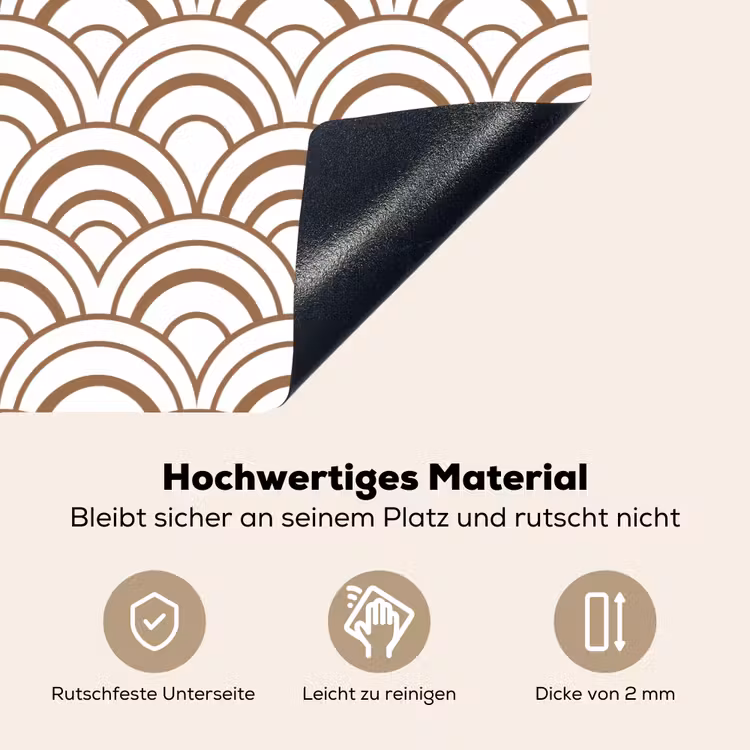 Klassiek - Motief - Terracotta Inductie beschemer met haakjes klein 777 -ky-onderkant-de