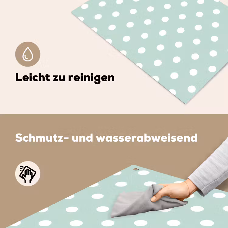 Klassiek - Polka - Groen Inductie beschemer met haakjes klein 777 -ky-schoon-de