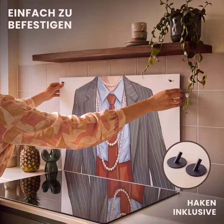 Kleding - Strik - Parels - Klassiek - Mode Inductie beschemer met haakjes klein -ky-ophangen-de