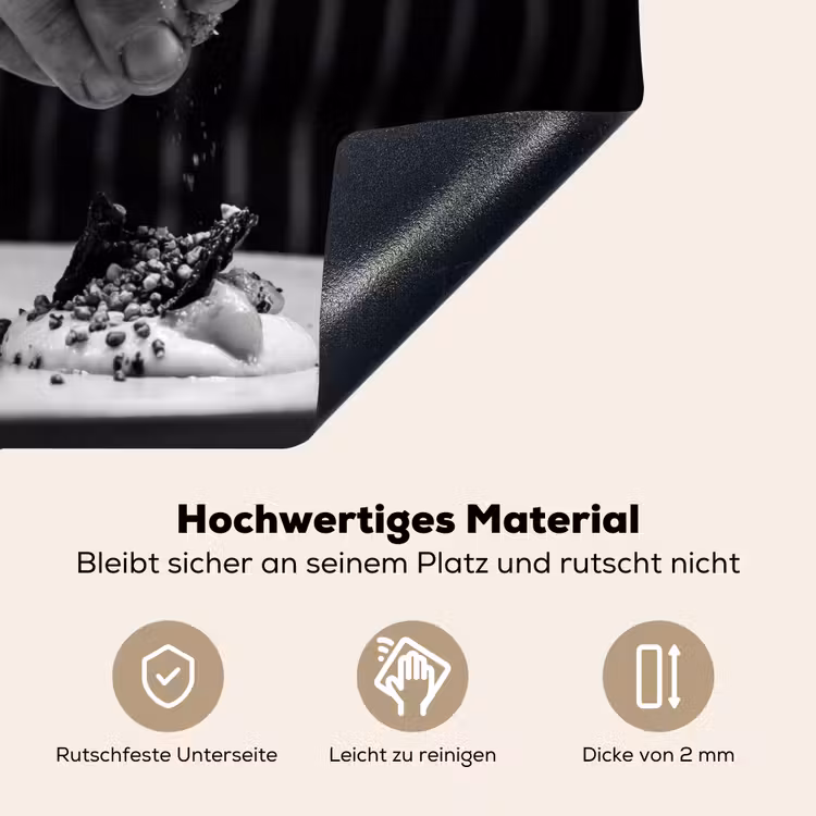 Chef - Garnering - Gerecht Inductie beschemer met haakjes klein -ky-onderkant-de
