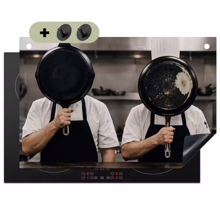 Koks - Koekenpannen - Keuken Inductie beschemer met haakjes klein -3d