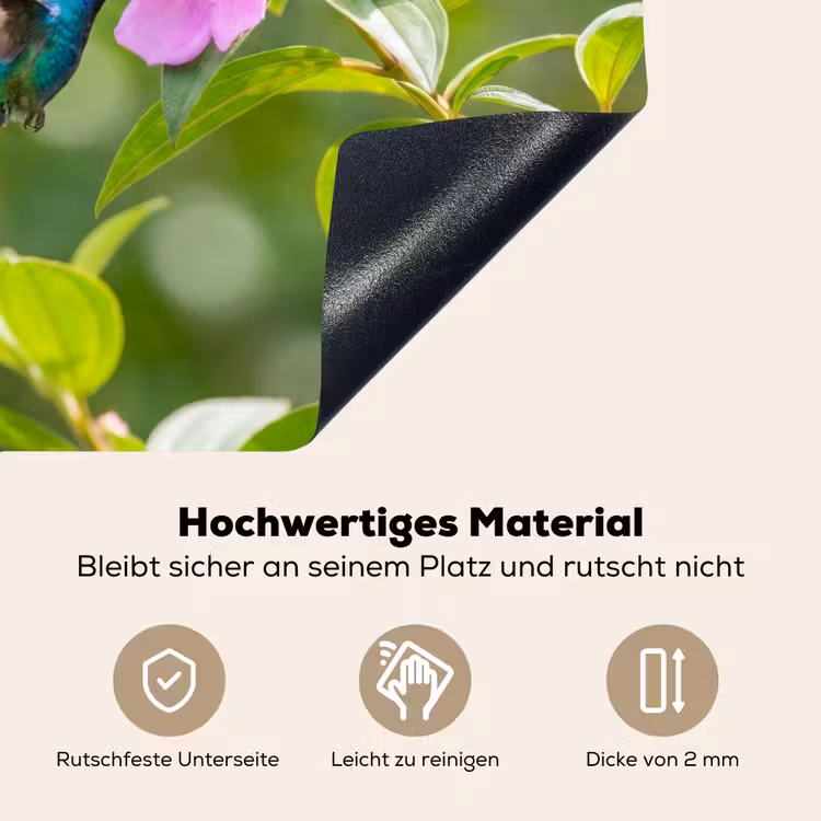 Kolibrie - Bloem - Natuur - Groen Inductie beschemer met haakjes klein -ky-onderkant-de