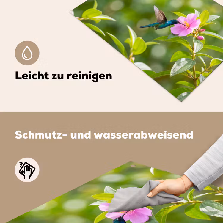 Kolibrie - Bloem - Natuur - Groen Inductie beschemer met haakjes klein -ky-schoon-de