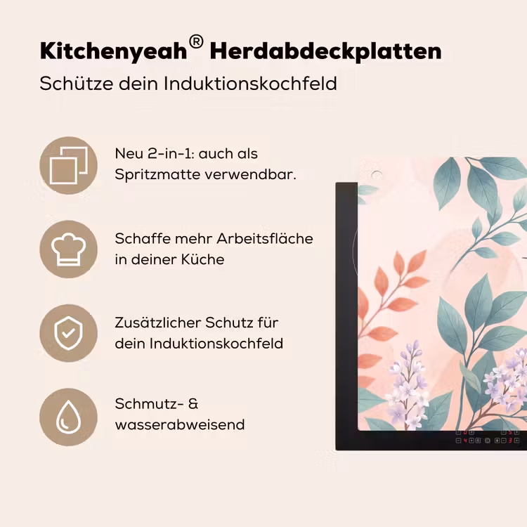Kolibrie - Vliegen - Natuur - Illustratie - Kleurrijk Inductie beschemer met haakjes klein -ky-usp-de