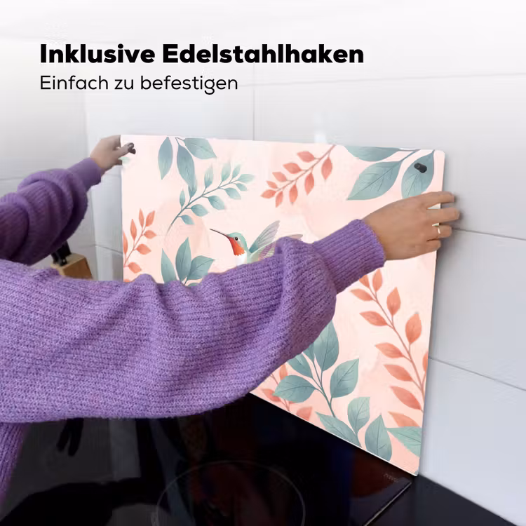 Kolibrie - Vliegen - Natuur - Illustratie - Kleurrijk Inductie beschemer met haakjes klein -ky-ophangen-de