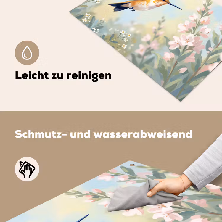 Kolibrie - Illustratie - Kleurrijk Inductie beschemer met haakjes klein -ky-schoon-de