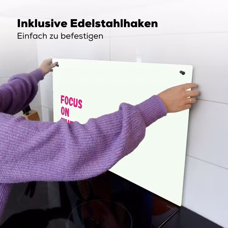 Focus on the good - Beige - Roze Inductie beschemer met haakjes klein -ky-ophangen-de