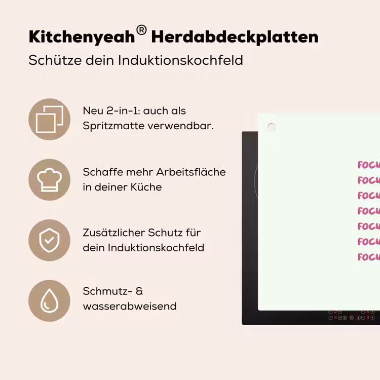 Focus on the good - Roze Inductie beschemer met haakjes klein -ky-usp-de