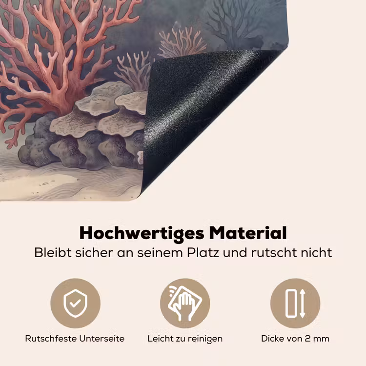 Koraal - Onderwater - Natuur - Roze Inductie beschemer met haakjes klein -ky-onderkant-de