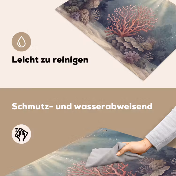 Koraal - Onderwater - Natuur - Roze Inductie beschemer met haakjes klein -ky-schoon-de