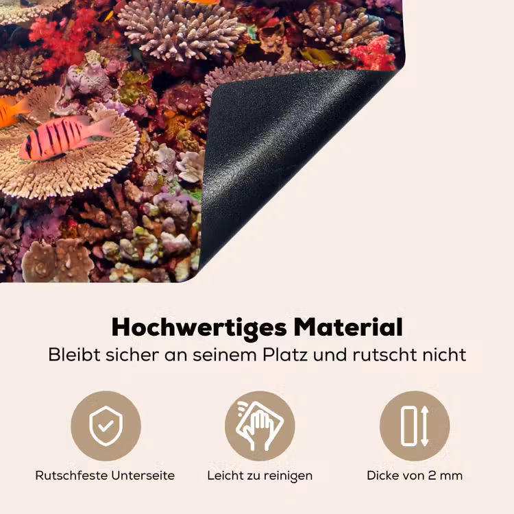 Koraalrif - Vissen - Onderwater - Tropisch - Rood Inductie beschemer met haakjes klein -ky-onderkant-de