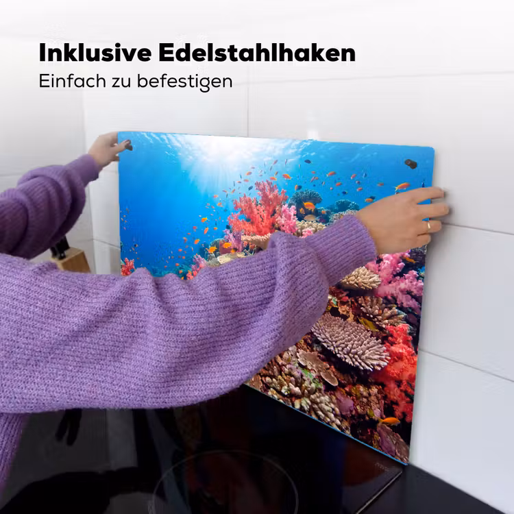Koraalrif - Vissen - Onderwater - Tropisch - Rood Inductie beschemer met haakjes klein -ky-ophangen-de