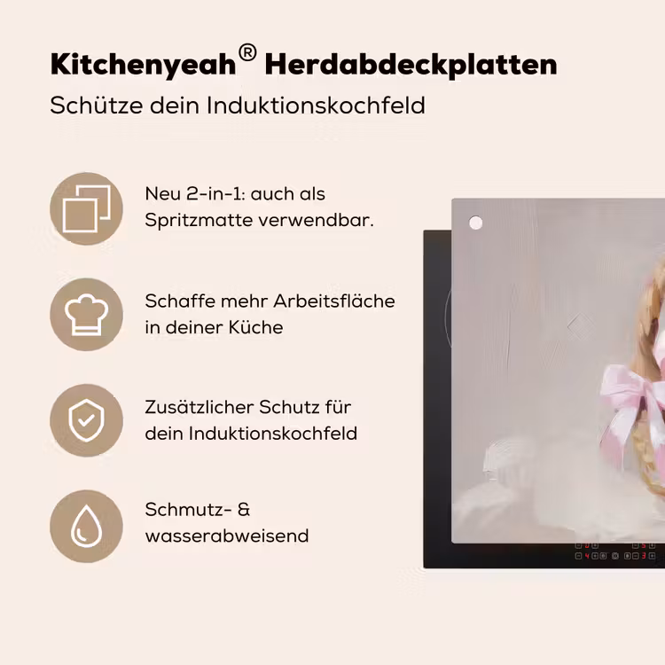 Mand - Eieren - Roze Inductie beschemer met haakjes klein -ky-usp-de