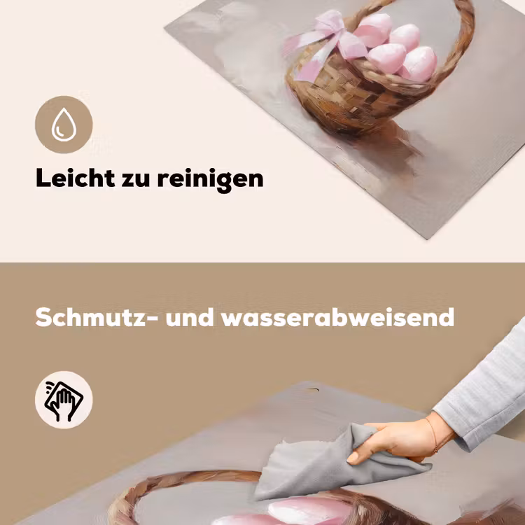 Mand - Eieren - Roze Inductie beschemer met haakjes klein -ky-schoon-de