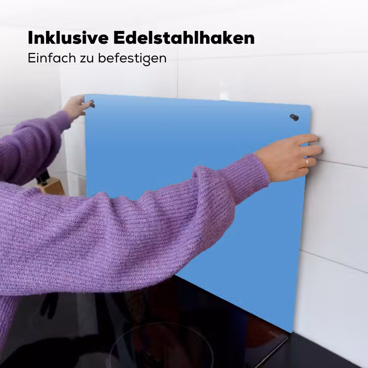 Cornflower - Blue - Blauw Inductie beschemer met haakjes klein 777 -ky-ophangen-de