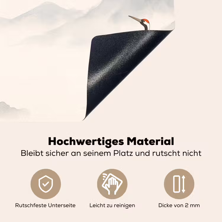 Kraanvogel - Azië - Klassiek Inductie beschemer met haakjes klein -ky-onderkant-de