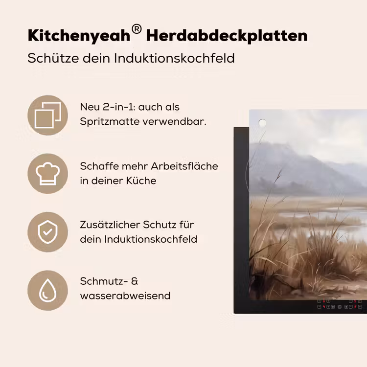 Kraanvogel - Natuur - Realistisch Inductie beschemer met haakjes klein -ky-usp-de