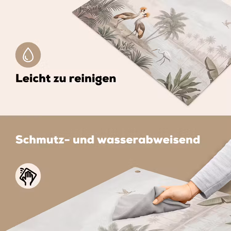 Kraanvogels - Palmbomen - Tropisch Inductie beschemer met haakjes klein -ky-schoon-de