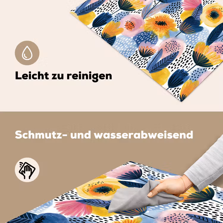 Creatief - Patroon - Kleurrijk Inductie beschemer met haakjes klein 777 -ky-schoon-de