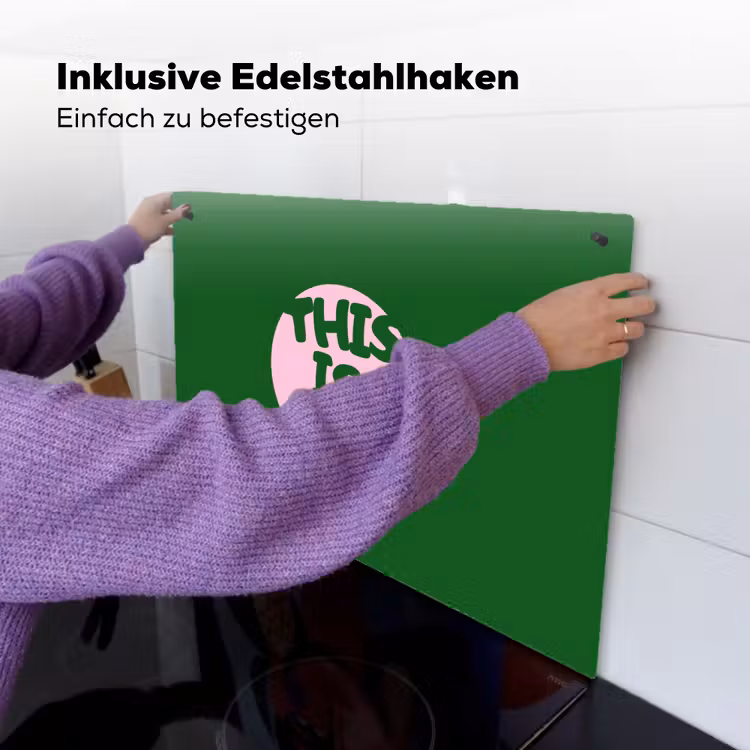 Cirkel - Roze - Tekst - Art Inductie beschemer met haakjes klein -ky-ophangen-de