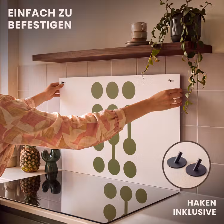 Cirkels - Geometrisch - Abstract - Modern - Groen Inductie beschemer met haakjes klein -ky-ophangen-de