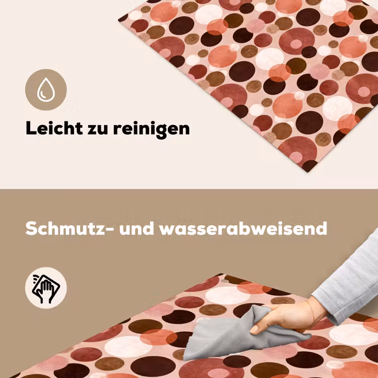 Cirkels - Modern - Kleurrijk Inductie beschemer met haakjes klein 777 -ky-schoon-de