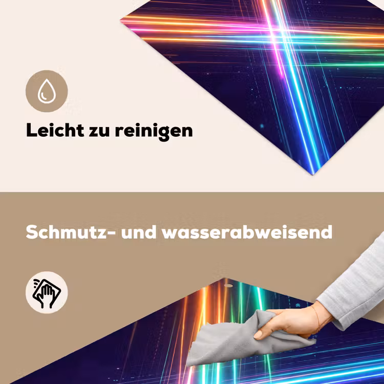 Kruisen - Lasterstralen - Neon Inductie beschemer met haakjes klein -ky-schoon-de
