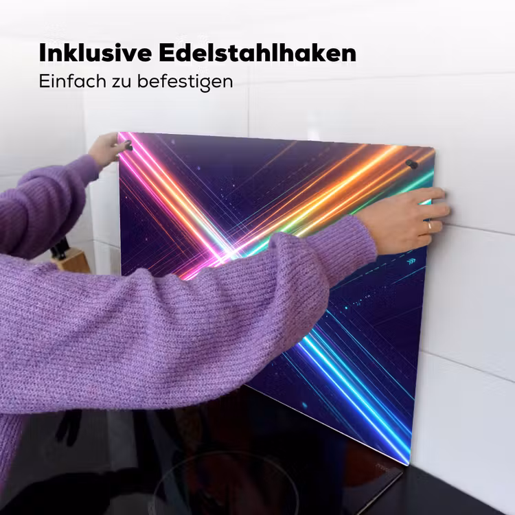 Kruisen - Lasterstralen - Neon Inductie beschemer met haakjes klein -ky-ophangen-de