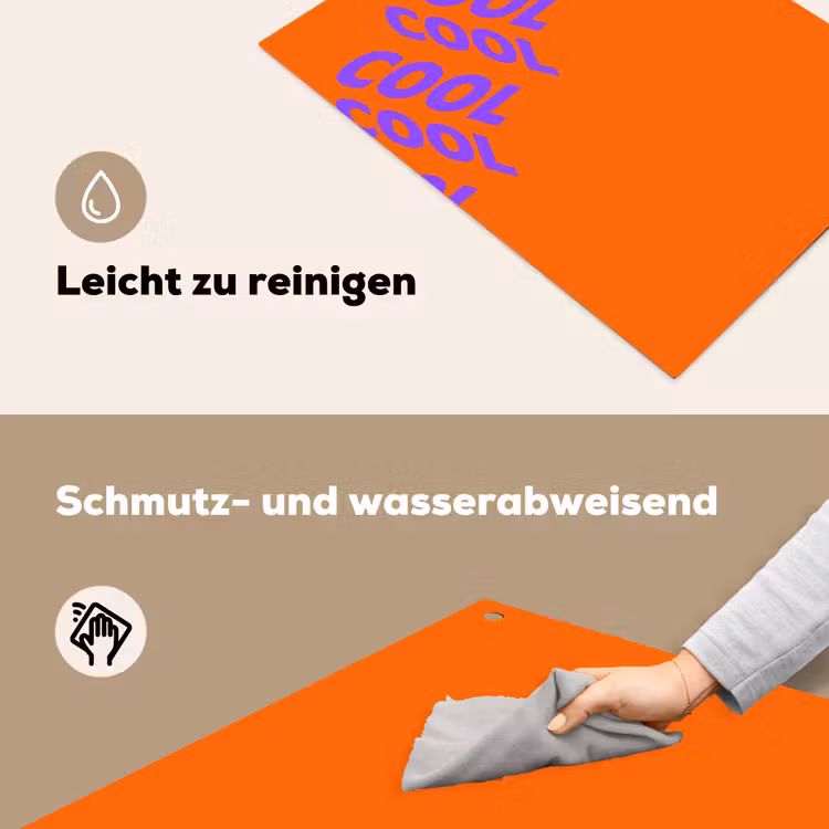 Cool - Paars - Oranje Inductie beschemer met haakjes klein -ky-schoon-de