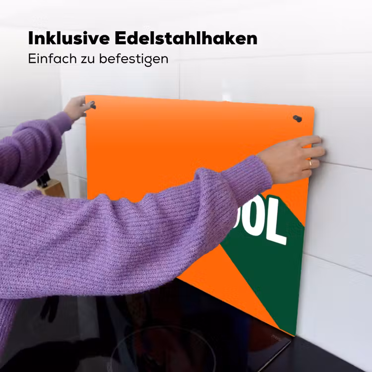 Cool - Oranje - Groen Inductie beschemer met haakjes klein -ky-ophangen-de