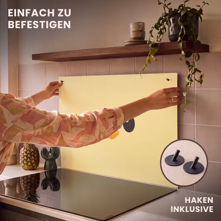 2-in-1 Herdabdeckplatte & Spritzschutz - Küken - Fröhlich - Gelb - Minimalistisch — 7