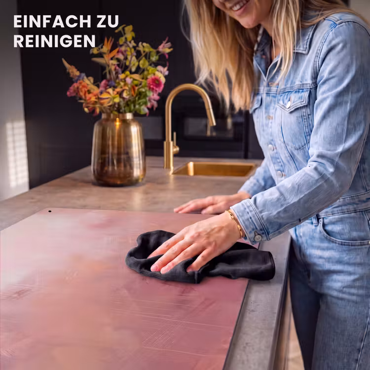 Kunst - Vloeiend - Pastel - Abstract Inductie beschemer met haakjes klein -ky-schoon-de