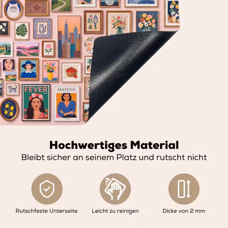 Kunst - Collectie - Decoratie - Modern - Kleurrijk Inductie beschemer met haakjes klein -ky-onderkant-de
