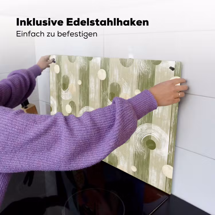 Artistiek - Modern - Groen Inductie beschemer met haakjes klein 777 -ky-ophangen-de