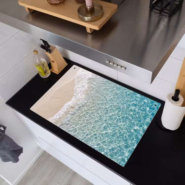 Kust - Zand - Blauw Inductie beschemer met haakjes klein -sfeer1