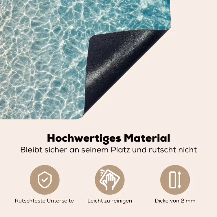 Kust - Zand - Blauw Inductie beschemer met haakjes klein -ky-onderkant-de