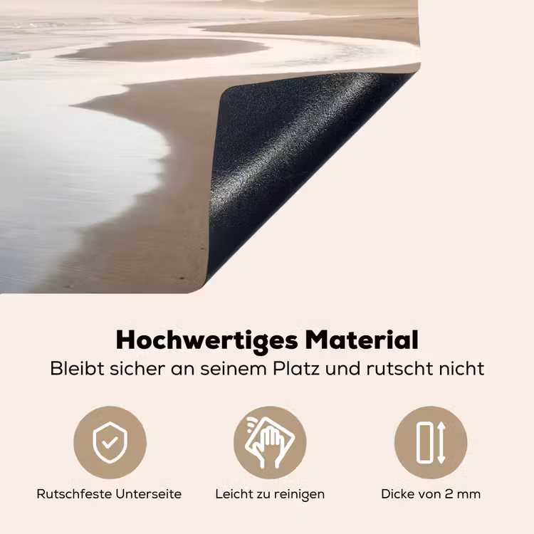 Kustlijn - Strand - Oceaan Inductie beschemer met haakjes klein -ky-onderkant-de