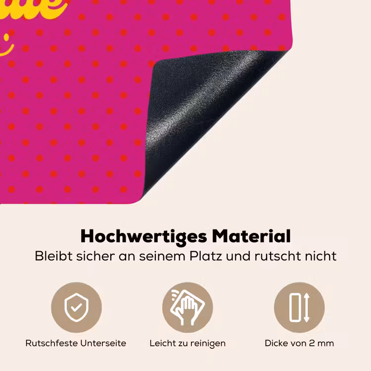 Smile - Stippen - Roze Inductie beschemer met haakjes klein -ky-onderkant-de