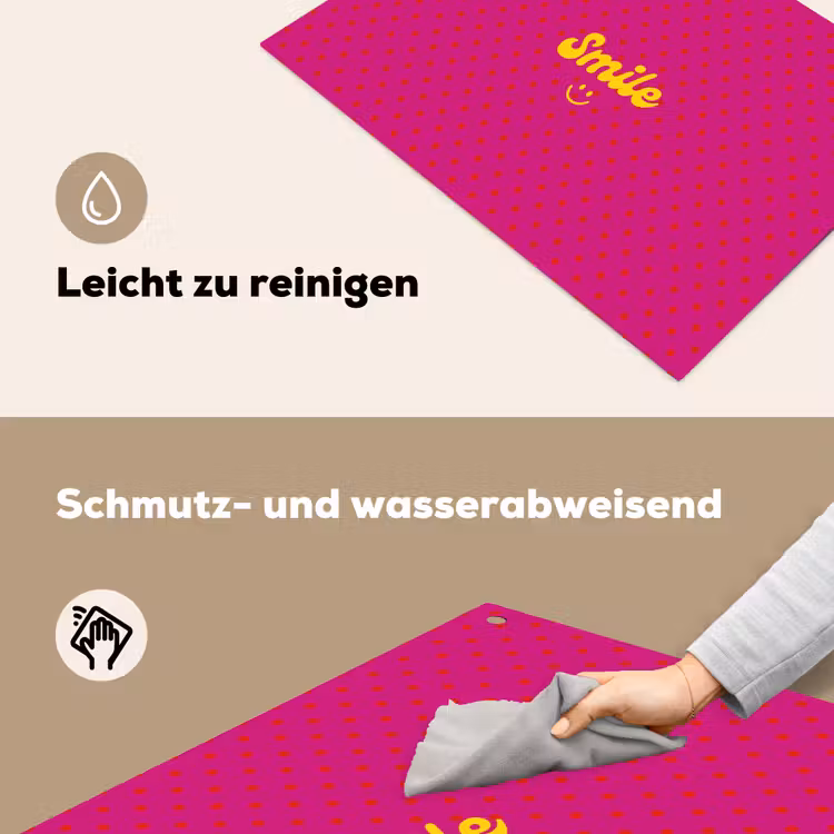 Smile - Stippen - Roze Inductie beschemer met haakjes klein -ky-schoon-de