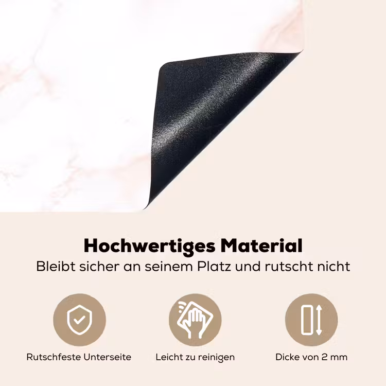 Zalmroze - Marmer - Aders Inductie beschemer met haakjes klein 777 -ky-onderkant-de