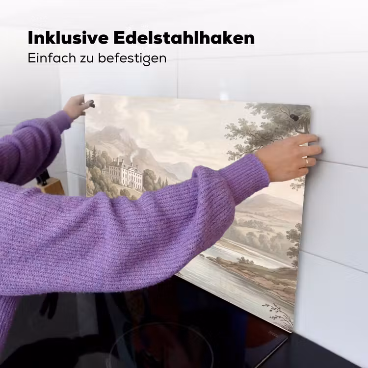 Landhuis - Rivier - Vee Inductie beschemer met haakjes klein -ky-ophangen-de